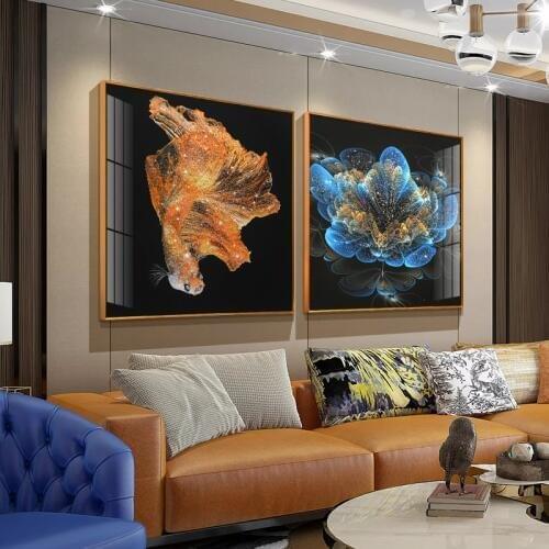 Dropship Restaurant Decorative Painting Modern Minimalist Painting Bedroom Triptych Sofa Background Wall Creative Mural