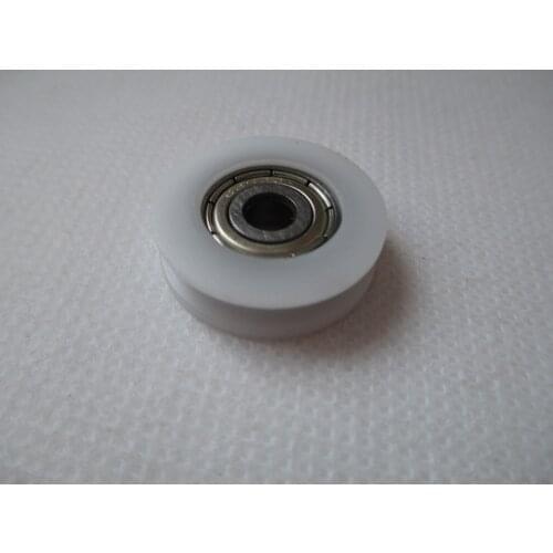 Fixmee 4pc 5*24*7 HU-0524-7 U Groove Guide Pulley Sealed Rail Ball Bearing