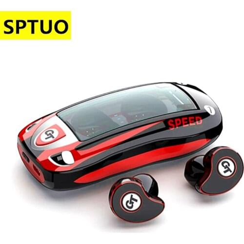 TWS Bluetooth Earphone V5.0 Wireless Headphones IPX5 Waterproof Sport 6D Stereo Noise Cancelling Headset Earbuds Gaming headsets