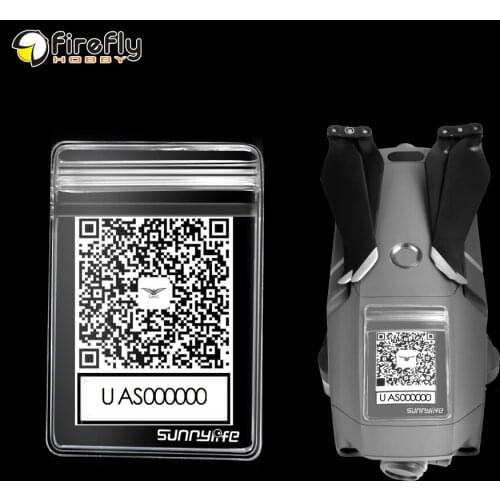 Sunnylife QR Code Phone Number Sticker Waterproof Protective Bag for DJI MAVIC 2 Phantom 4 SPARK XIAOMI YUNEEC Q500 H480 Drone