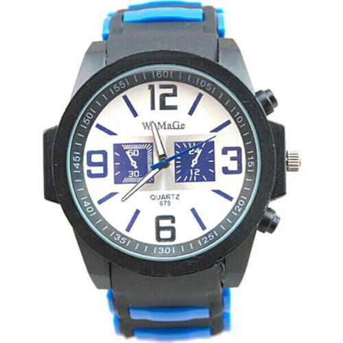 Womage luxury brand fashion watch black colored design strap sports quartz analog men military silicone women watch Relojes