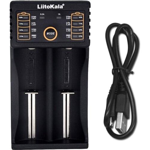 Liitokala Lii-202 18650 Charger 1.2 3.7 3.2 3.85 The AA / AAA 26650 10440 14500 16340 25500 Lithium NiMH battery smart charger