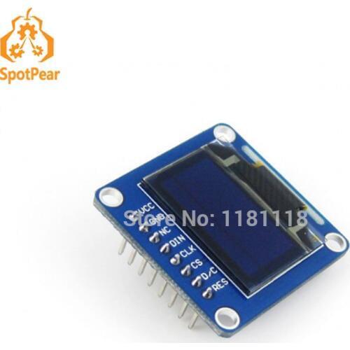 0.96inch oled (b) fo STM32 SPI/I2C interfaces 1/4 yellow 3/4 blue vertical pinheader