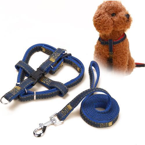1Set 120cm Nylon Pet Dog Leash Traction Rope Pet Dog Harness Training Walking Running for Small Medium Puppy Pet Accessories