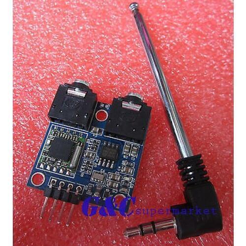 1PCS 76-108MHZ 5V TEA5767 FM ereo Radio Module + Cable Antenna diy electronics