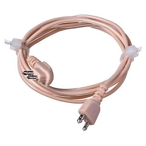 10PCS Replacement Hearing Aid Cable 2 pin Wire Cord for Pocket Hearing Aids