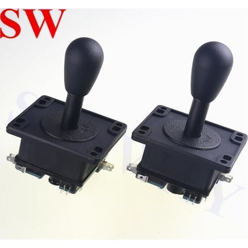 2PCS High Quality Arcade Jamma Competition Game Black Happ American Style Joystick with Microswitches 4Way/8Way Game controller