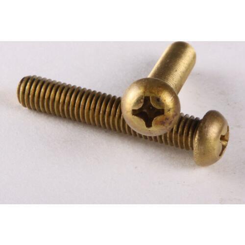 20PCS Brass Cross Head Screws /Round Head Machine Screws / Yuan Machine / Screws M3*5-3*16 GB818