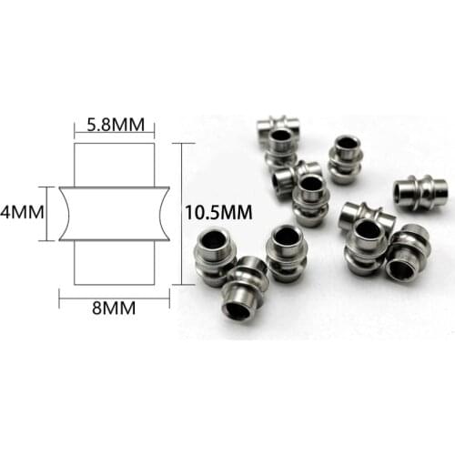 8 pieces 303 Stainless Steel Folding Knife Tail Rope Tube Screws for DIY Folding Knife Screw Accessories