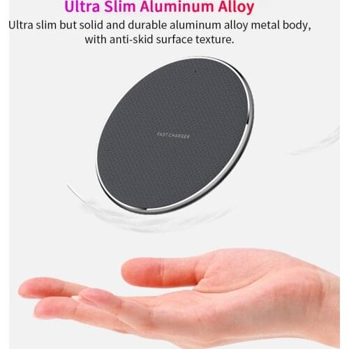 10W Qi Wireless Charger Dock for Samsung S9 S8 S7 Note 9 8 for iPhone 12 11 Pro Max XS XR X 8 Wireless Fast Charging Pad