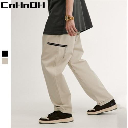 CnHnOH New Arrival Spring Summer Fashion Brand Chic Trousers With Double Side Pockets Original Straight Casual Pants 16200