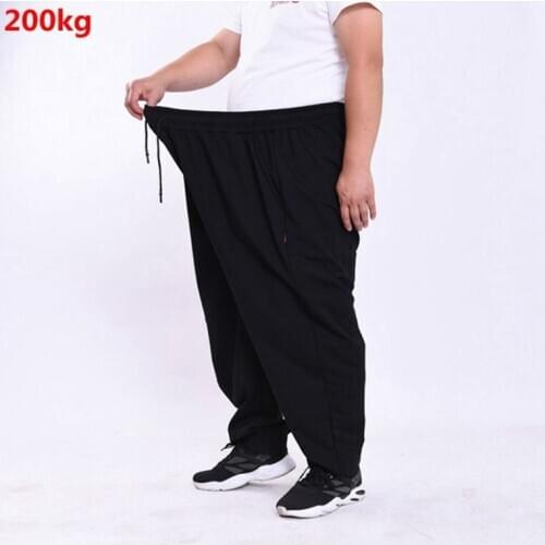 Oversize 180kg Mens Casual Pants Special Body Large-size Footwear Pants Plus size 10XL 9XL Mens Casual Pants 190kg