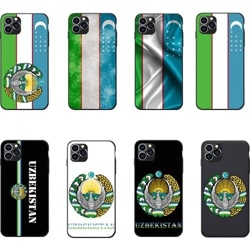 Uzbekistan National Flag Coat Of Arms Theme Soft TPU Phone Cover Cases For MZ 15 16TH X PLUS M15 V8 NOTE 6T E2 E3