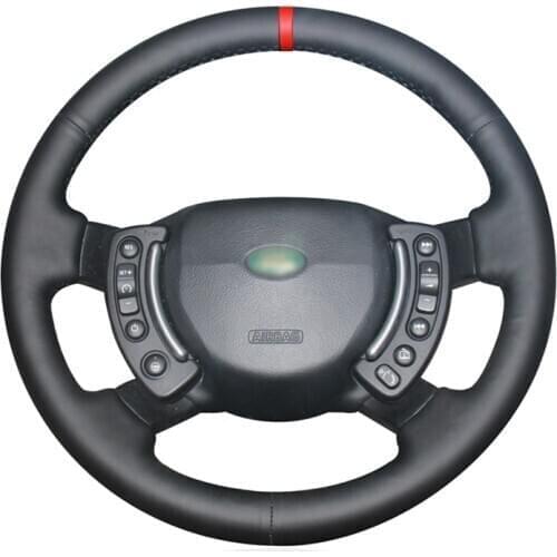 Black Artificial Leather Car Steering Wheel Cover for Land Rover Range Rover 2003-2012