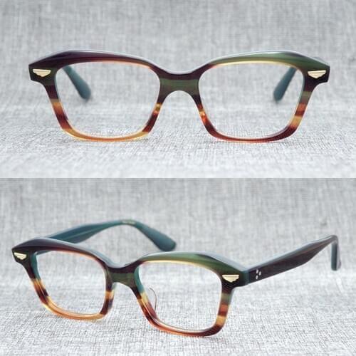 Irregular Square Handmade Acetate Glasses Frame Men High Quality Eyeglasses Myopia Reading Eyewear Oculos De Grau