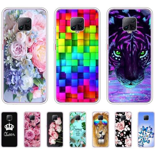 For Redmi Note 9S Case Transparent Soft TPU Silicone Cover for Xiaomi Redmi Note 9S Phone Case Clear Bumper capas