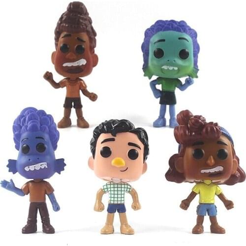 5Pcs Disney Pixar Luca Giulia Alberto Sea Monster 9.5-11.5cm Action Anime Doll PVC Action Figures Toys For Kids Gifts