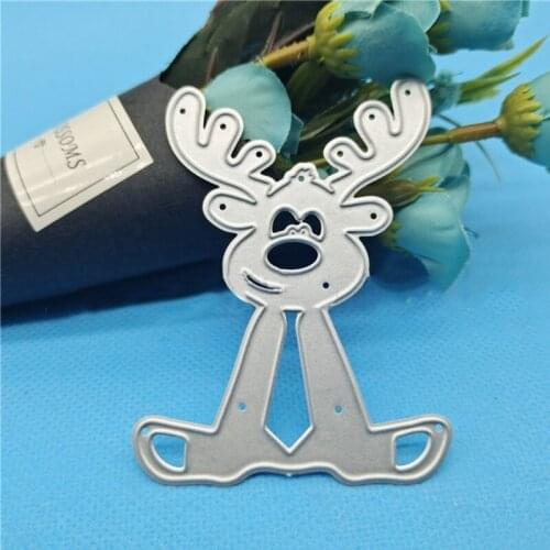Deer DIY Printing Carbon Steel Mould, Clear Stamp Embossing Mold for Paper Card and Craft Gift Making