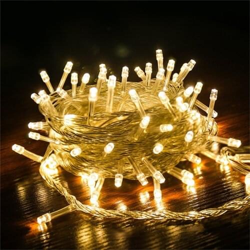 String Lights Christmas Decorations For House Festoon Led Light New Year Decor 10/20/30M EU Plug Waterproof Connector