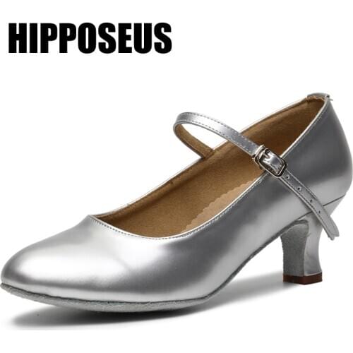 Hipposeus Latin Dancing Shoes Women Salsa Girls Tango Ballroom Dance Shoes Soft Sandal Modern Party Dance Shoes High Quality