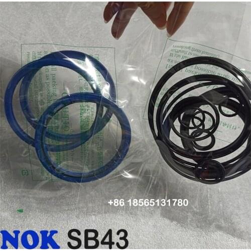SB43 Hydraulic Hammer Sealing Repair Kit Parts for SOOSAN SB 43 Breaker Cylinder Seal Kit NOK Blue