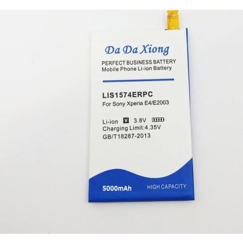 Da Da Xiong high capacity 5000mAh LIS1574ERPC Li-ion Phone Battery for Sony Xperia E4 E2003 E2033 E2105 Phone Battery