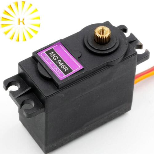 1 pieces MG946R upgrade RC Metal Gear Torque Servo For Boat CAR 13KG Torque Metal Servo MG946 Upgraded MG945 fast