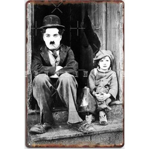 Chaplin The Kid D21 Metal Sign Club Bar Wall Decor Cinema Garage Create Tin Sign Poster