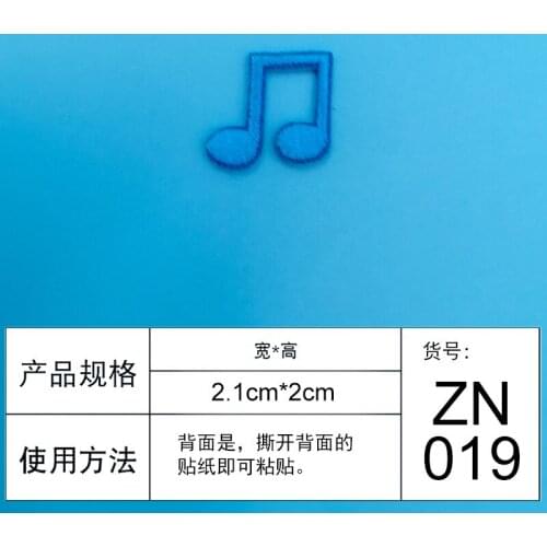 50pcs/Lot Note Embroidery Patches Letters Clothing Decoration Accessories Diy Iron Heat Transfer Applique Iron on Patches