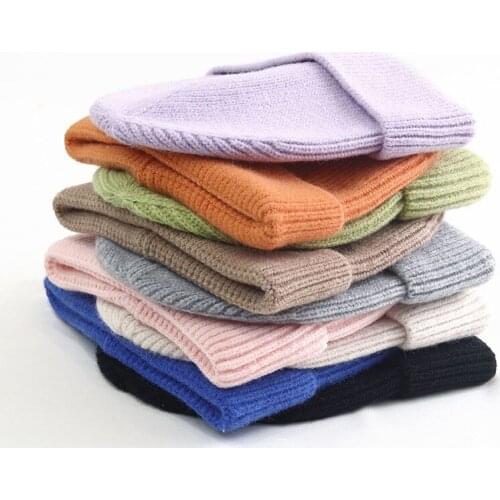 VISROVER 9 colors solid acrylic beanies winter hat for woman best matched acrylic woman Autumn Warm skullies gift Wholesales