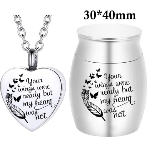 Heart Shape Ashes Holder Sweet Pendant Necklace with Cremation Urns Set of 2 Fashion Keepsake Urn Necklace Design Jewelry