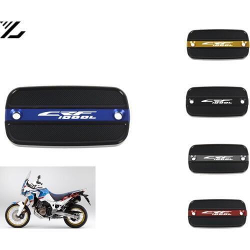 Motorcycle Front Rear Cylinder Fuel Brake Fluid Reservoir Cover Tank Cap Cylinder for honda CRF1000L 2015-2017 2016 2018