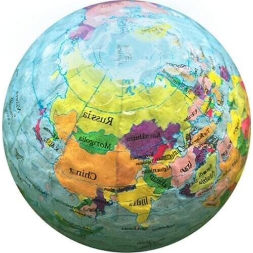 Globe Map Color Practice Golf Balls Durable Pattern Double-layer Better Elasticity Snow Ball For Approach Shot Practice