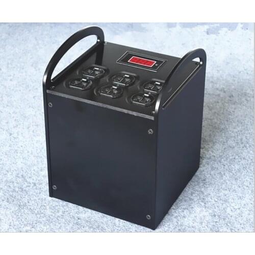 U.S 500VA Toroidal balanced isolation transformer 500W AC isolation power supply processor With 6 outlet socket