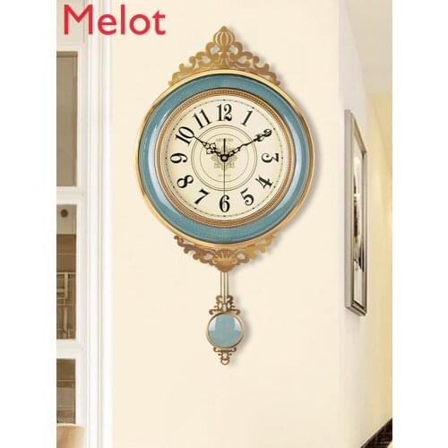Light Luxury Clock Wall Clock Living Room Home Fashion Creative Wall Hanging Clock Mute Luxury Large Quartz Clock