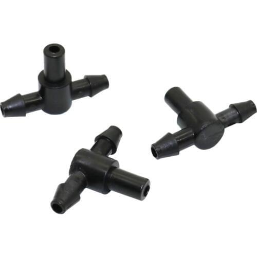 Barbed Three-way Connectors Connect 4/7mm Hose And 6mm Nozzles Garden Irrigation System Pipe Fittings Gardening Water Tee 20 Pcs