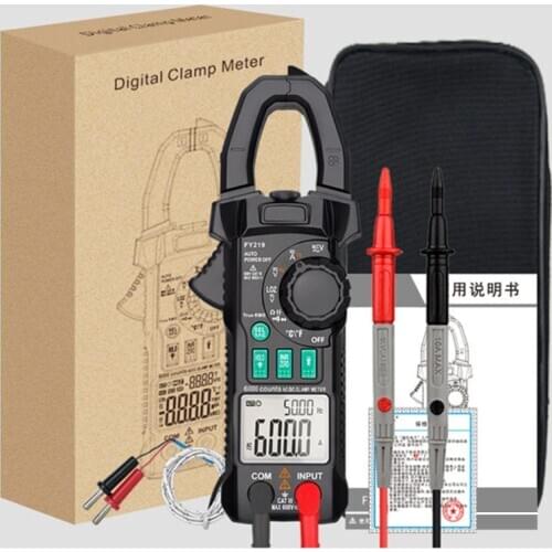 High Precision Clamp Meter Multimeter Dual Display Digital Ammeter AC / DC Portable Voltage Current Tester Pliers Tool