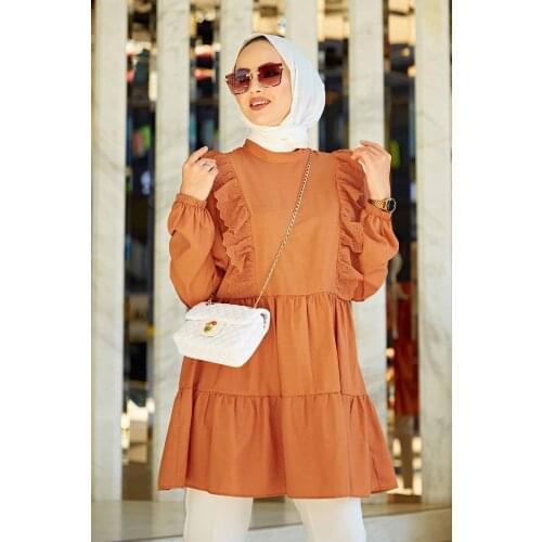 Warsel Tunic Womens Asymmetrical Blouse 2021 Vintage Muslim Long Shirt Casual Long Sleeve Blusas Female Button Tops Plus Size