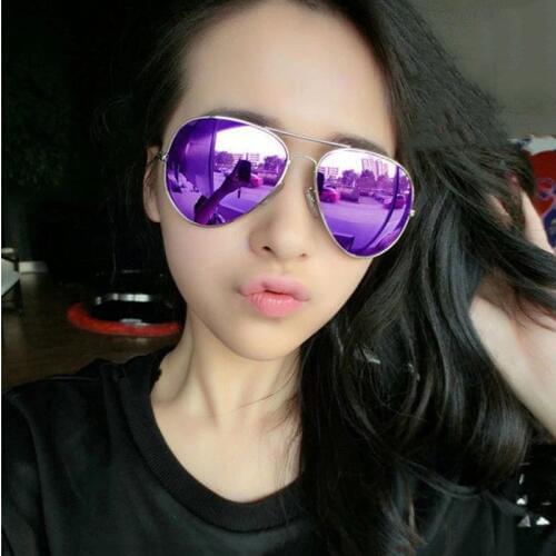 Pilot Sunglasses Women Men Mirror Aviation Sun Glasses for Female Male Metal Frames Brand Designer Sunglasses-women Uv400 Gold