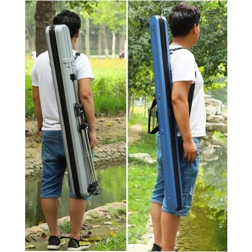 Hard shell ABS waterproof fishing gear PC umbrella bag large capacity 2021 new fishing rod bag can hold umbrella