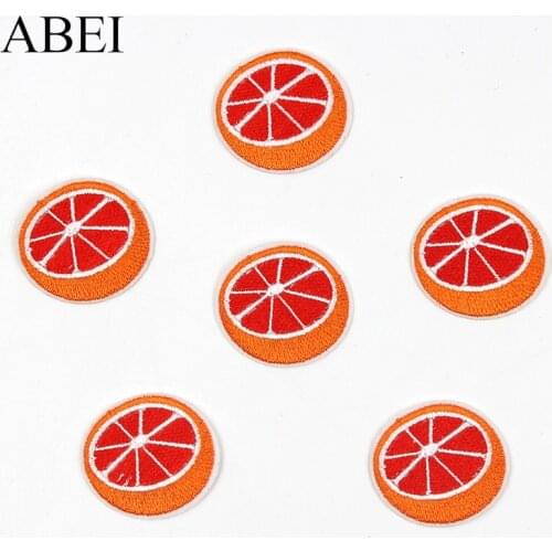 10pcs/lot Iron On Lemon Stickers Embroidered Cartoon Fruits Appliques for clothes repair Appliqued Jeans Backpack Sewing Patches