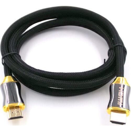 100pcs/lot 1m 2m 3m High Quality HDMI Cable AM-AM with metal shall case for 1080P FOR PS3 DVD players cable and satellite