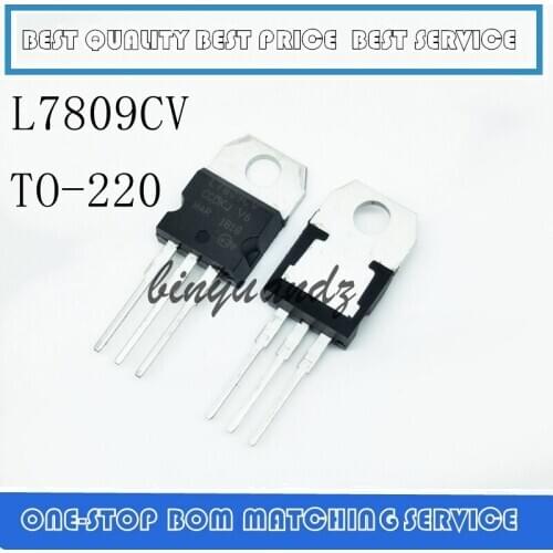 100pcs/lot NEW L7809CV L7809 TO-220 9V voltage regulator