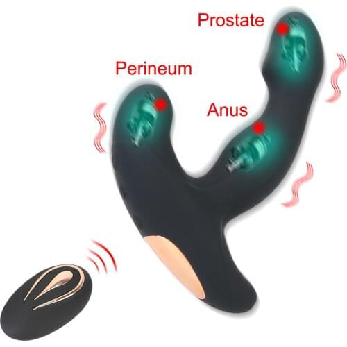 12 Frequency Dildo Vibrator Anal Vaginal Stimulator Sex Toys For Men Women Male Prostate Massage Butt Plug Anal Plug