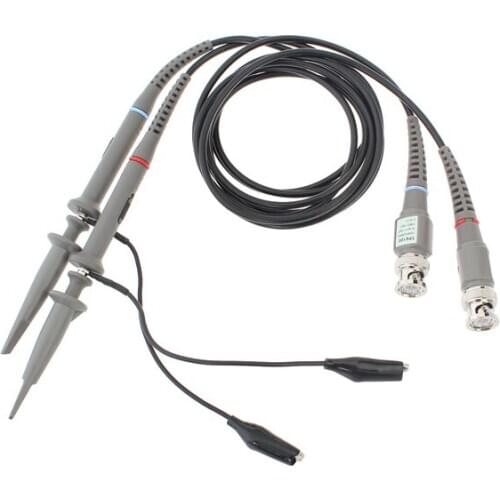 2pcs P6100 DC-100MHz Oscilloscope Tester Scope Clip Probe