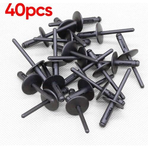 40x Car Rivets Mixed Auto Fastener Clips Fits Bumper Door Sill Fender Liner Wheel Well Rocker For BMW