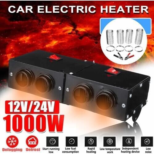 1000W 12V/24V Car Heater Auto Heating Fan Winter Vehicle Truck Window Windscreen Demister Defroster