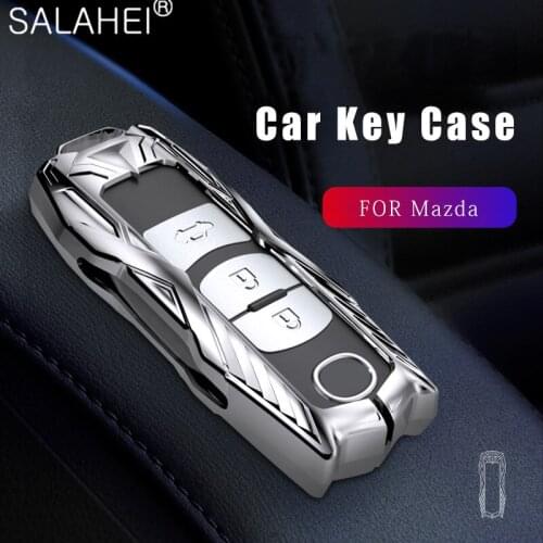 Zinc Alloy Car Remote Key Cover Case Shell Protection For Mazda 2 3 6 Axela Atenza CX-5 CX5 CX-7 CX-9 2014 2015 2016 Accessories