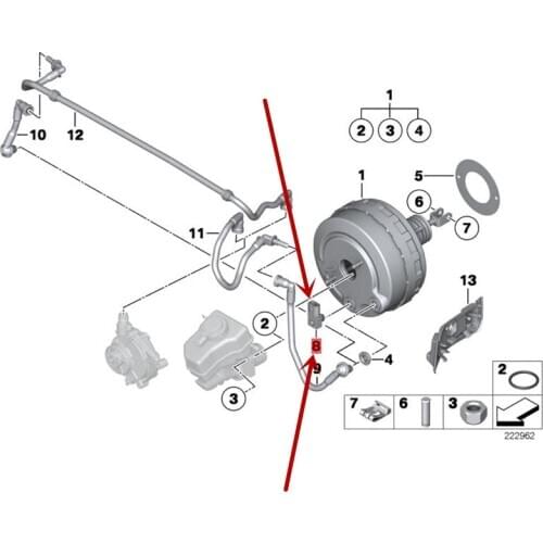 Car Brake vigorous drum pressure sensor 2008-b wm2014 E87 118D E92 320D E81 118D E88 X1 E84 Z4 E89 Brake controller