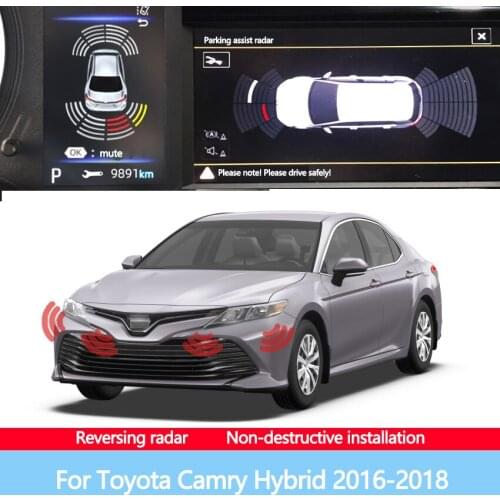 Parking Sensor Front Rear Reversing Radar Assisted Automatic Parking Monitor Digital Display For Toyota Camry Hybrid 2016-2018